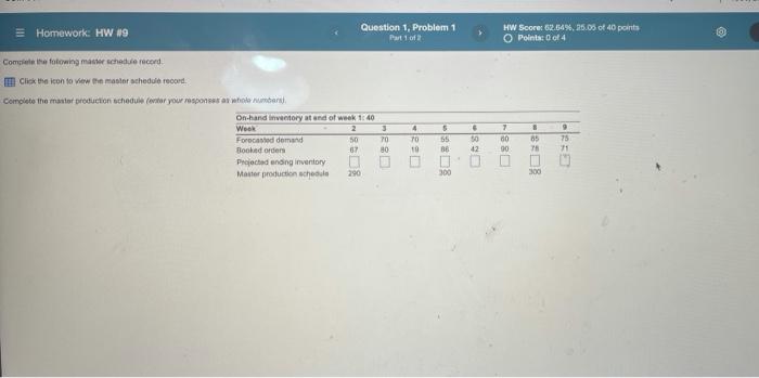 v Homework: HW 19 Question 1. Problem 1 Part 1 of