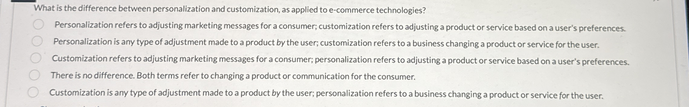 What is the difference between personalization