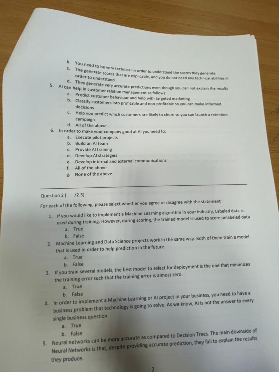 C. b. You need to be very technical in order to