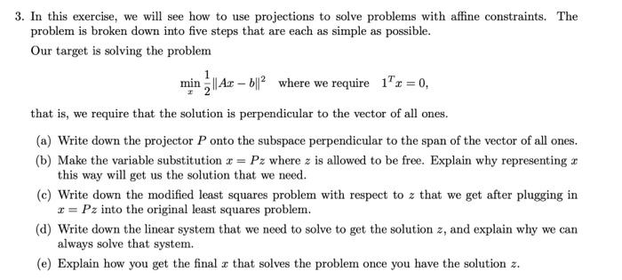 Show the steps, please 3. In this exercise, we