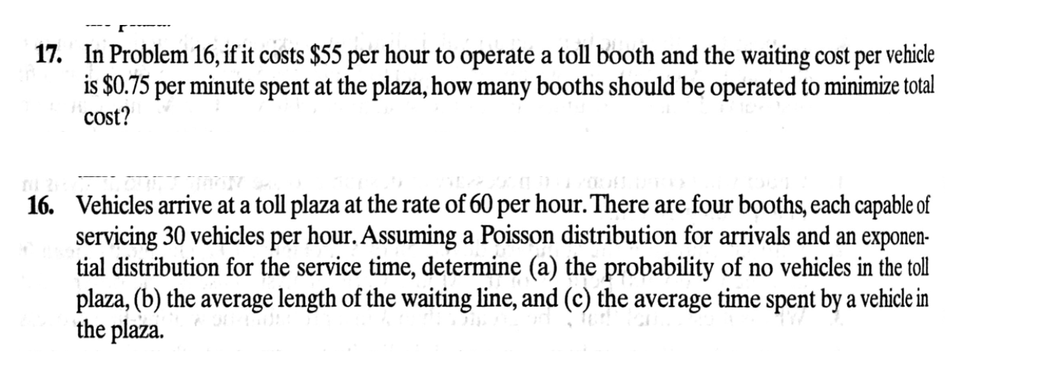 PLEASE ANSWER PROBLEM 17 ONLY 17. In Problem 16,