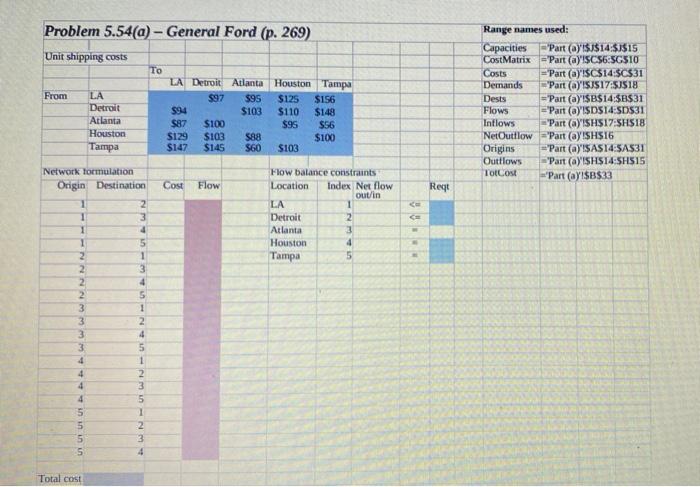 Please show all formulas used when solving