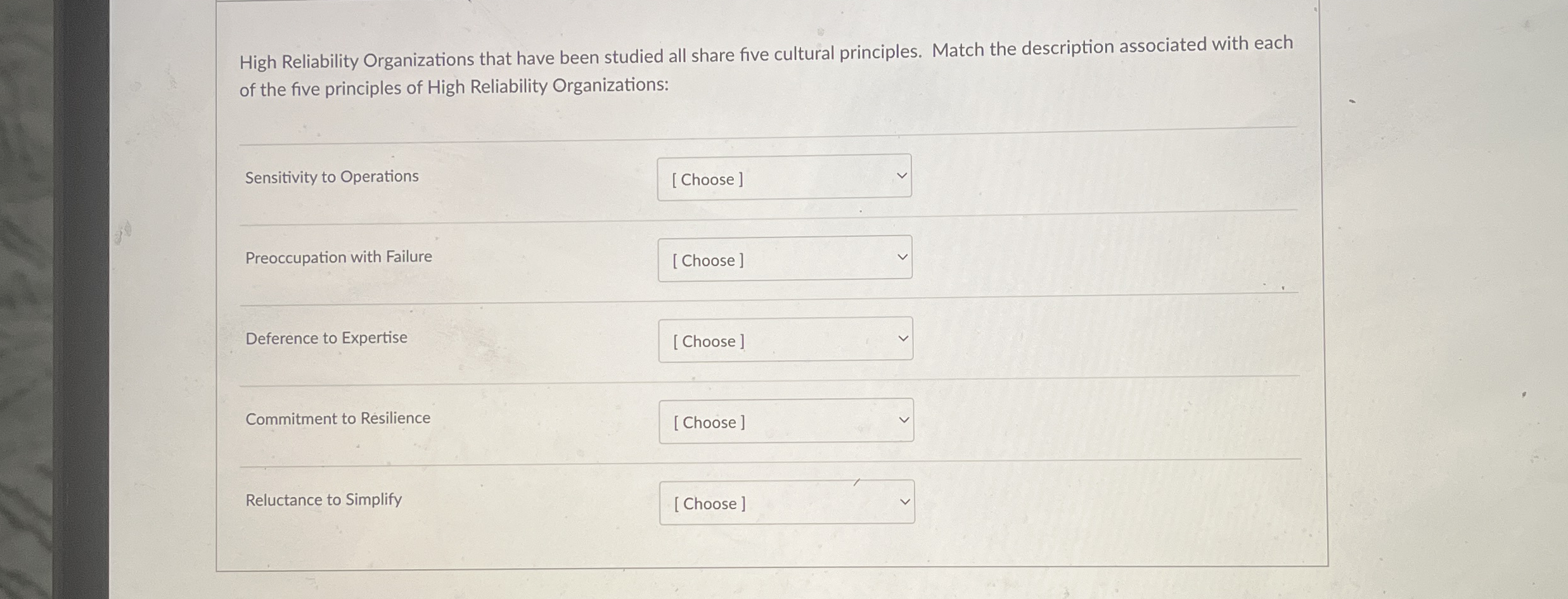 High Reliability Organizations that have been