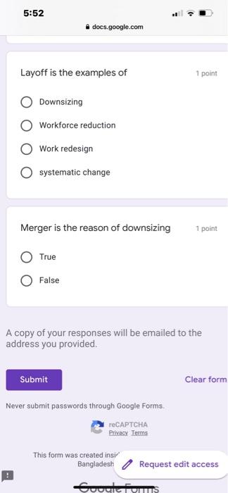 5:52 docs.google.com Layoff is the examples of 1