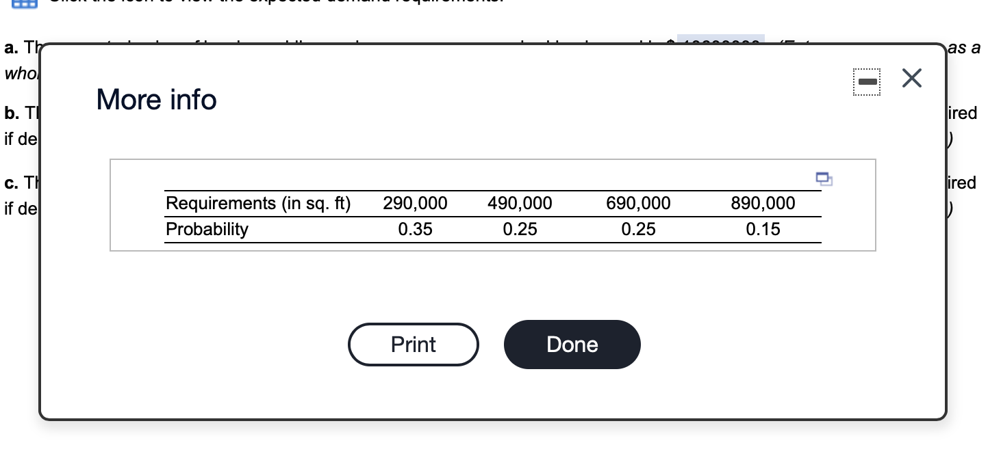 The expected value of building a