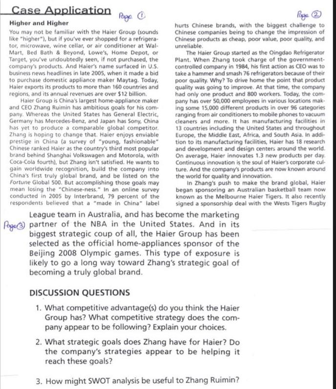 please answer questions Case Application Pago