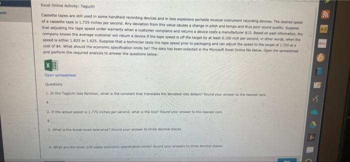please answer these Excel Online Activity: