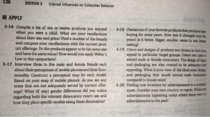 consumer behavior 126 SECTION 2 Internal