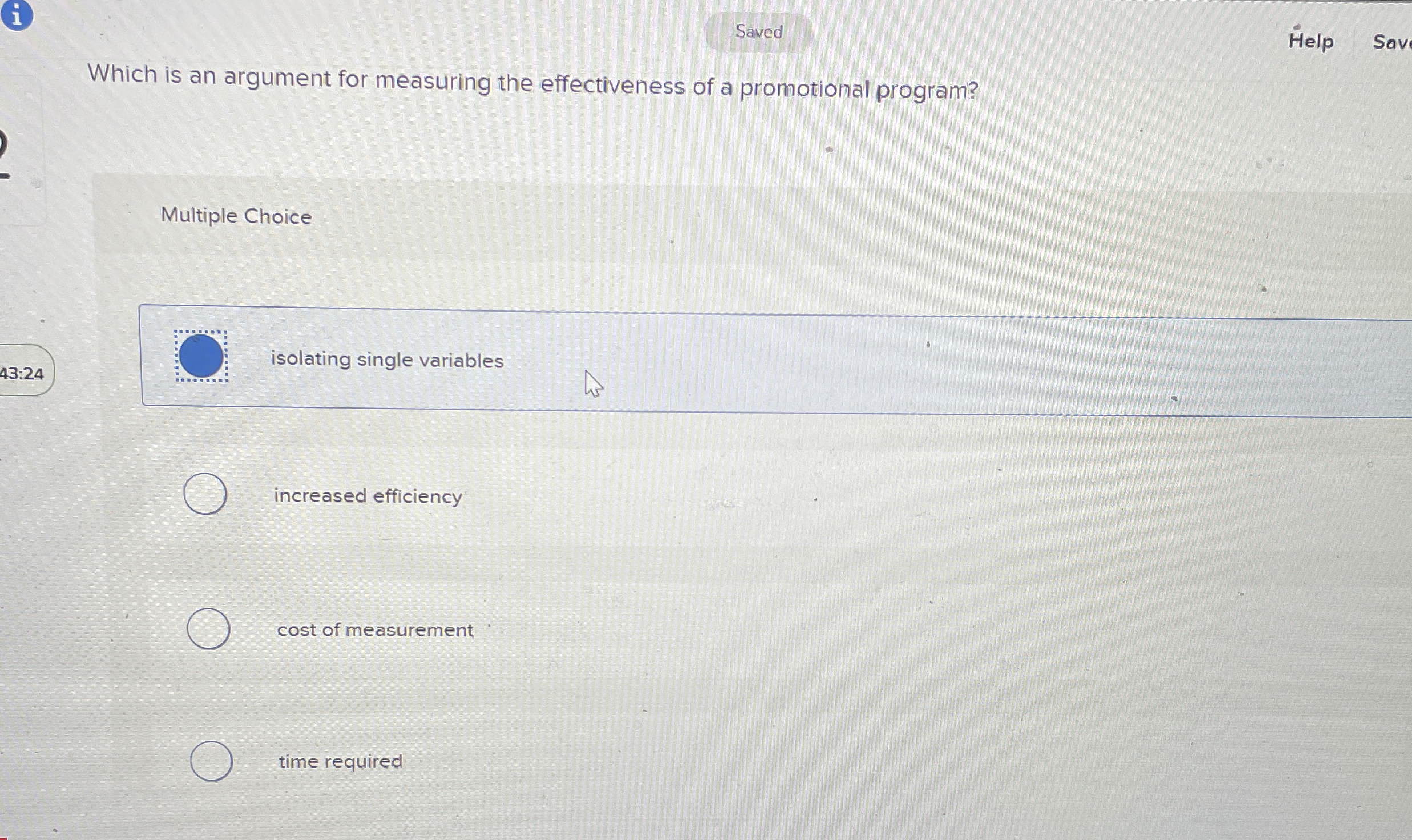 ( i ) Saved Help Sav Which is an argument for