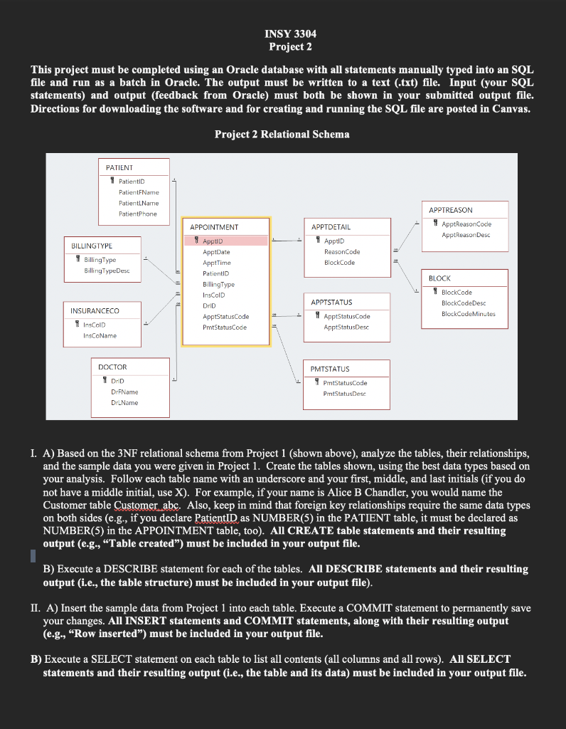 INSY 3304 Project 2 This project must be