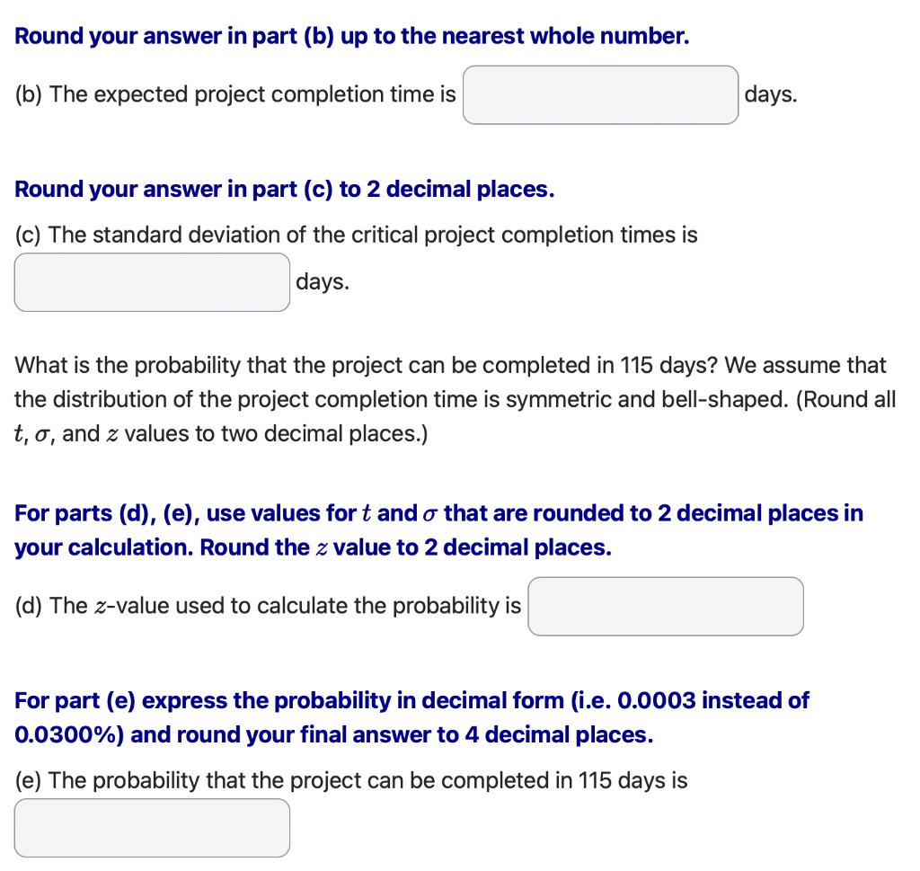 a) The following table contains the optimistic,