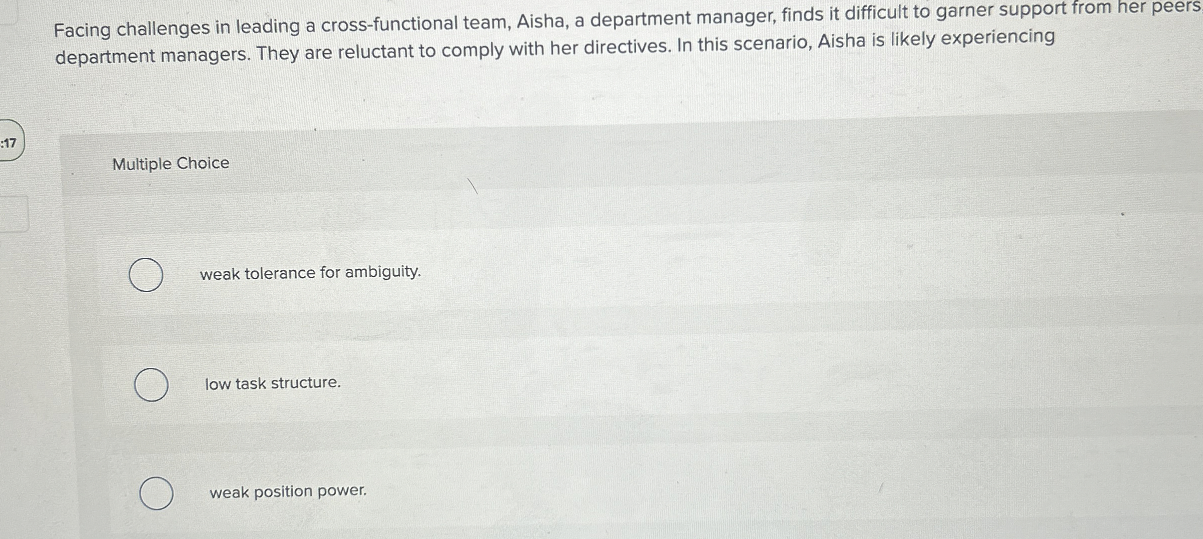 Facing challenges in leading a cross - functional