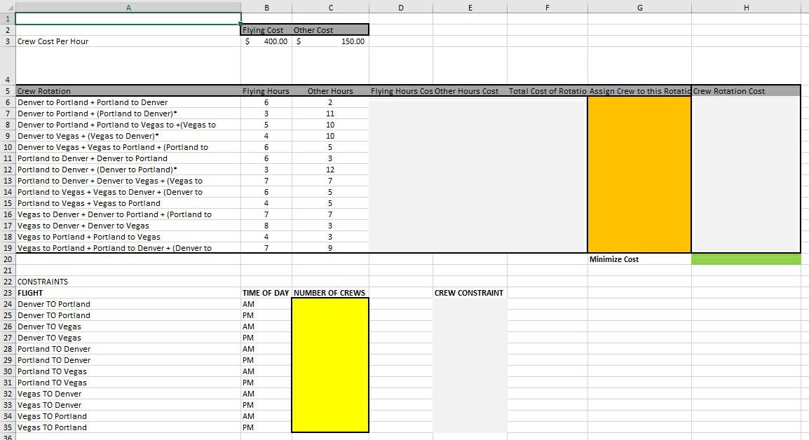 A small airline company maintains 2 daily flights