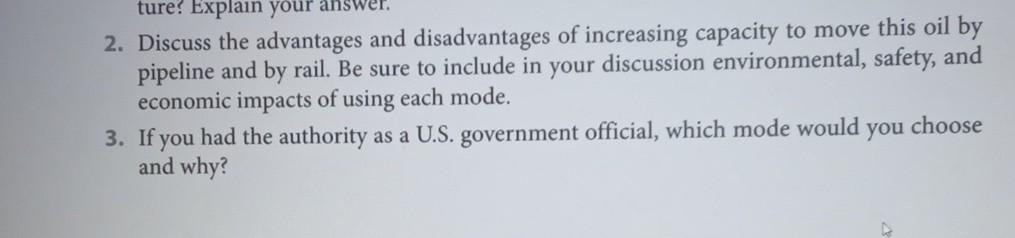 ture? Explain your 2. Discuss the advantages and