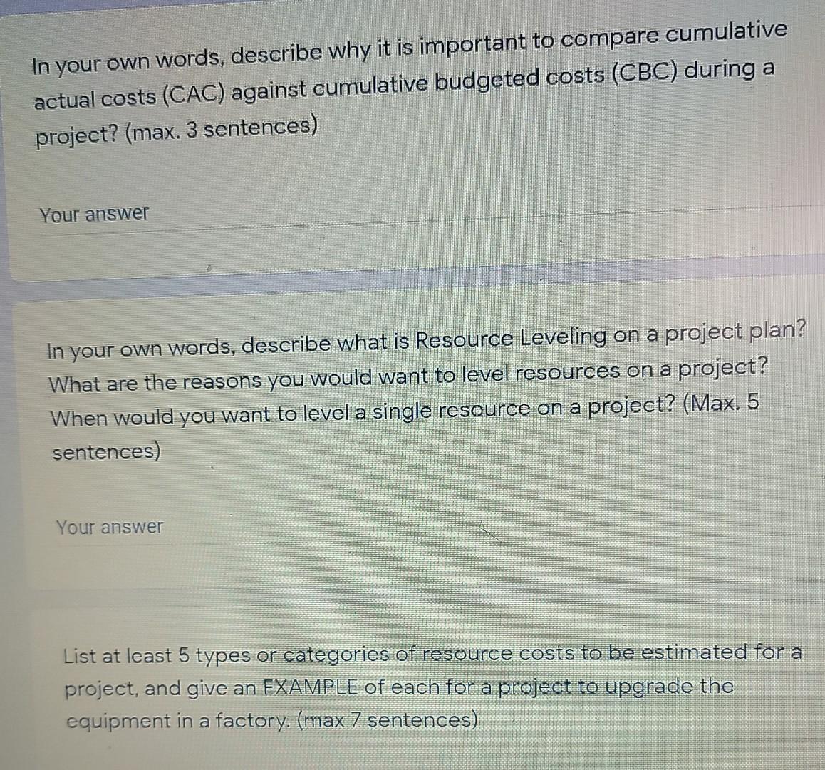 In your own words, describe why it is important