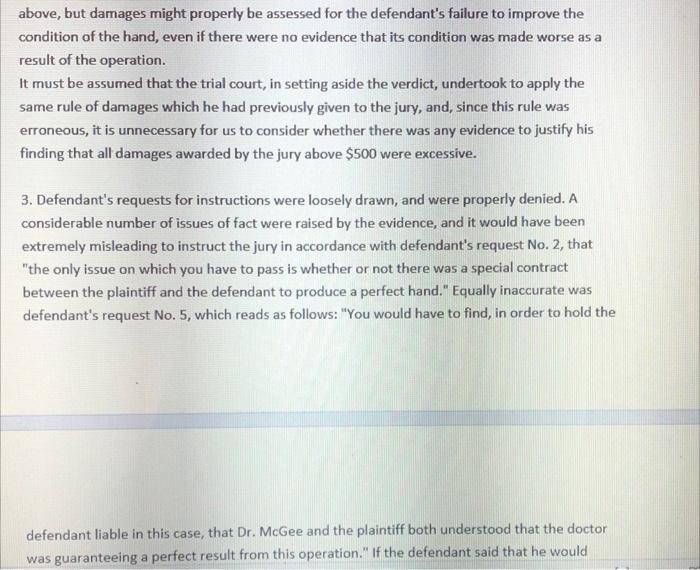 case study ( Business law) 146 A. 641 HAWKINS v.