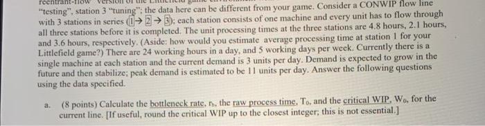trant- "testing". station 3 tuning": the data