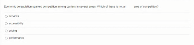 Economic deregulation sparked competition among