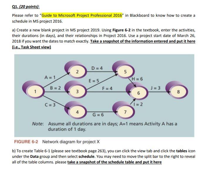 Q1. (20 points): Please refer to "Guide to