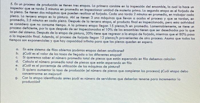 There are three stages in a production process.