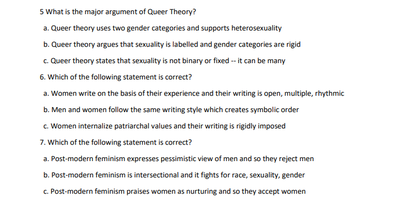 ans the correct all 5 What is the major argument