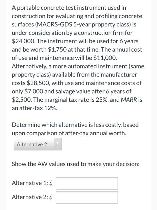 A portable concrete test instrument used in