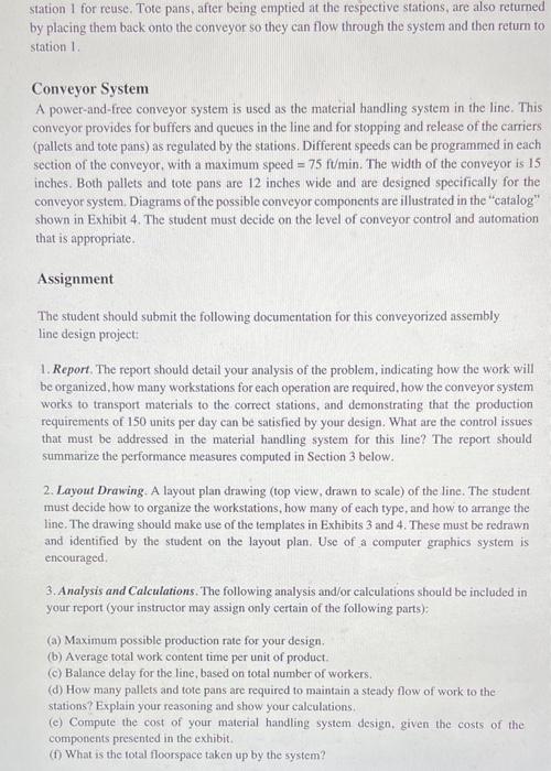 Case Study: Design of a Conveyorized Production