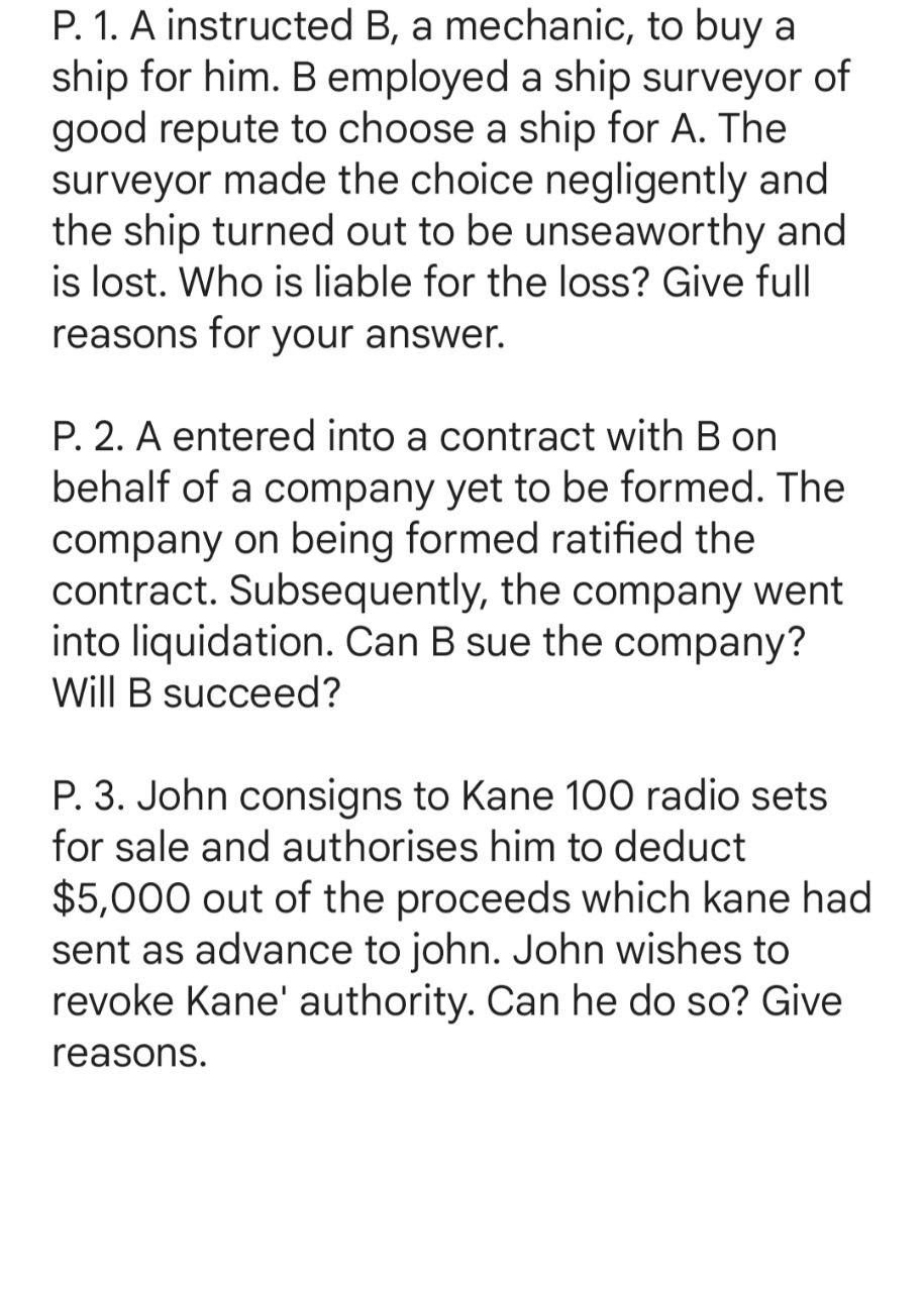 Do it soon. THANKS IN ADVANCE P. 1. A instructed