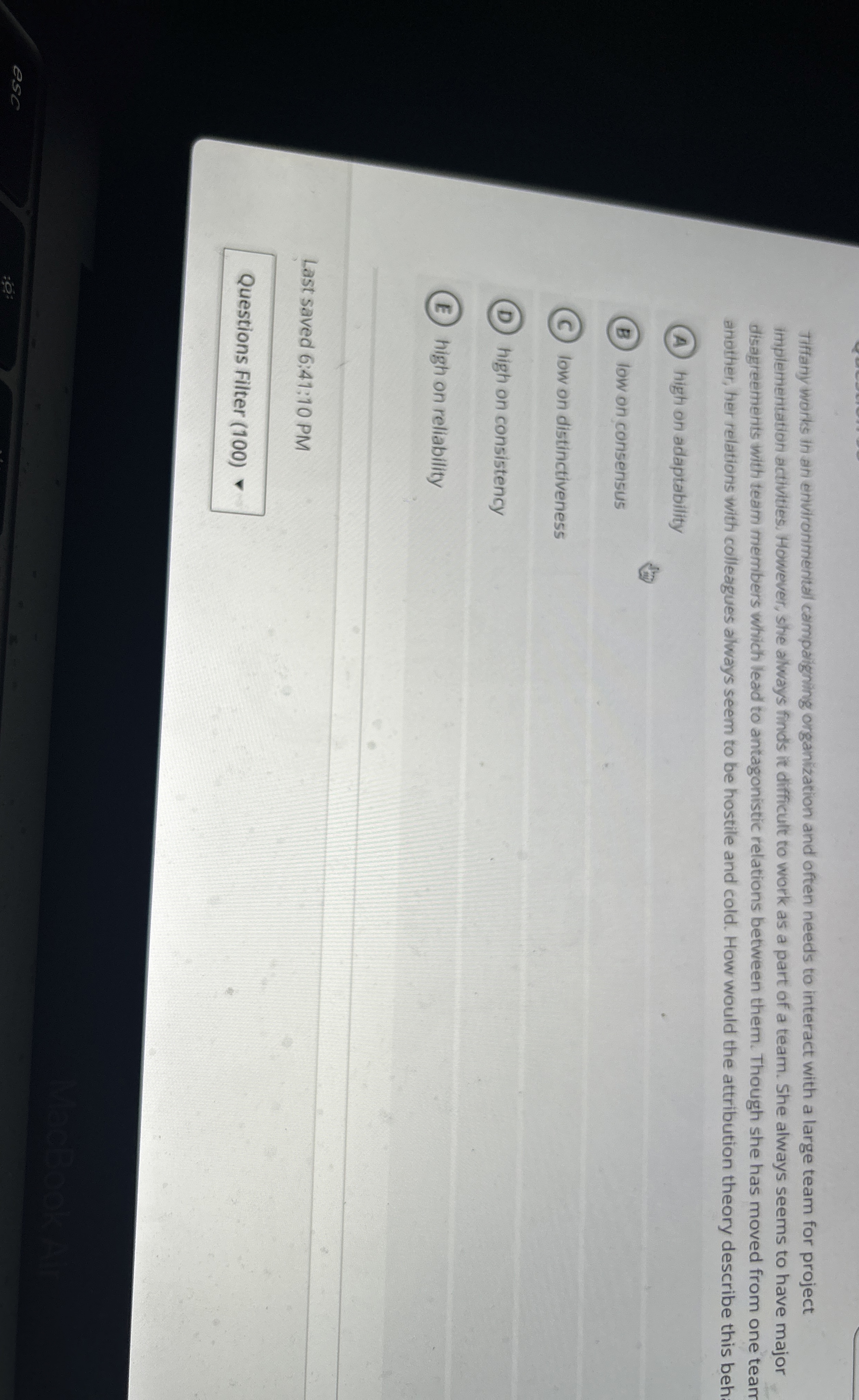 Tiffany works in an environimenital camparigning