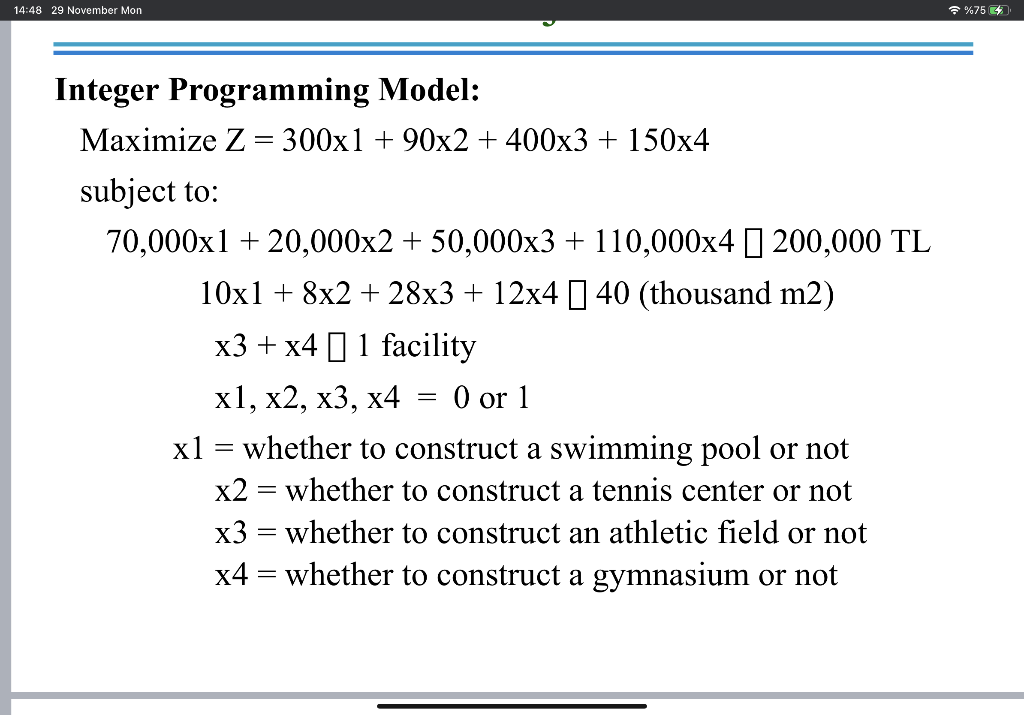 14:48 29 November Mon %75 % Recall: 0-1 integer