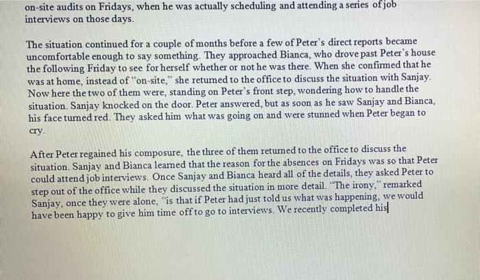 Question: List the possible solutions (at leat 3)