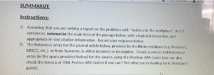 i need help with this, im doing summary exercise.