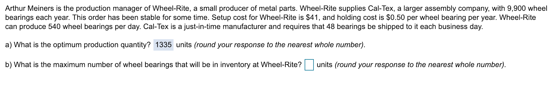 Arthur Meiners is the production manager of