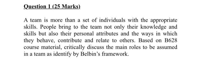 please read the question well Question 1 (25