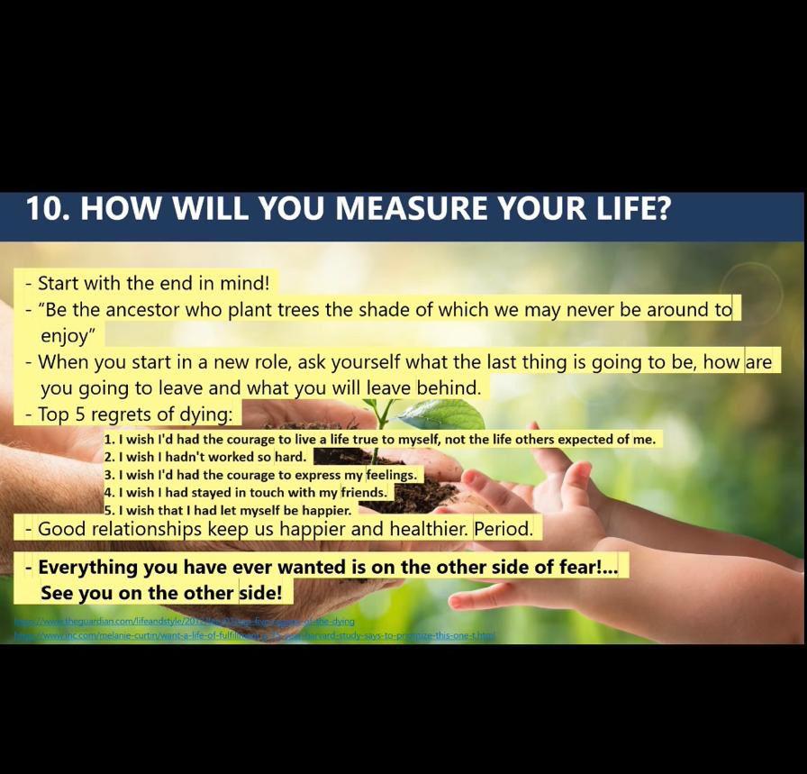 Using 2-3 sentences per idea, explain what were 5