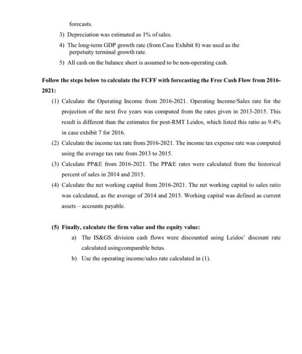 Case Questions for Valuing Lockheed Martin and