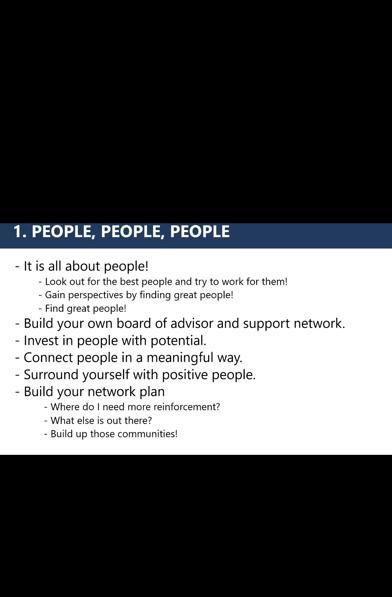 Using 2-3 sentences per idea, explain what were 5