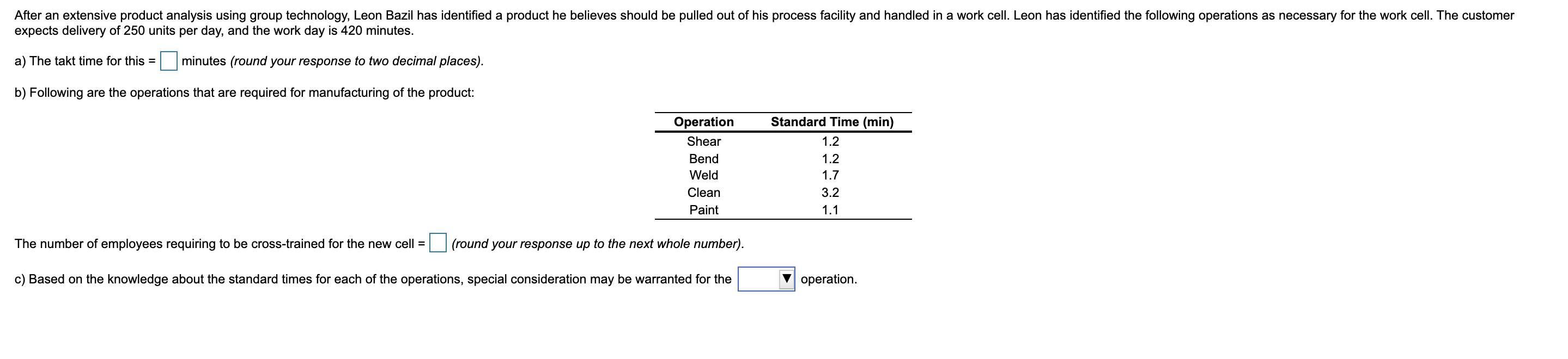 After an extensive product analysis using group