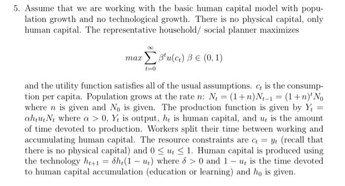 5. Assume that we are working with the basic