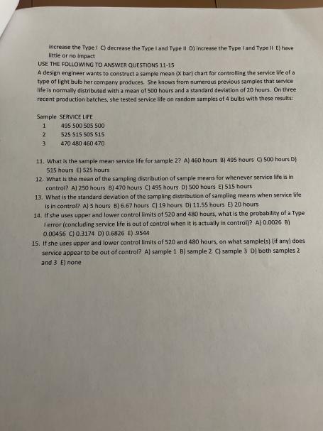 increase the Type 1 C) decrease the Type I and