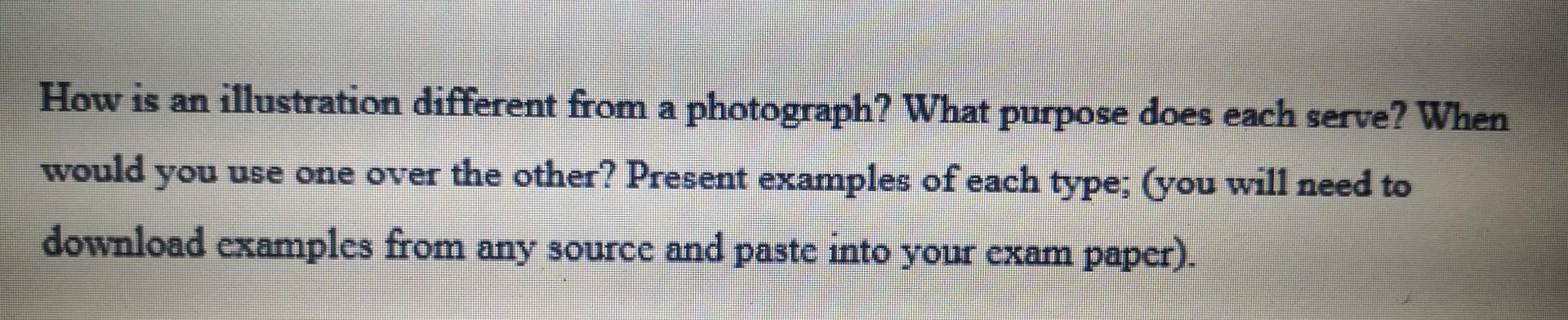 Please provide examples this is for a research