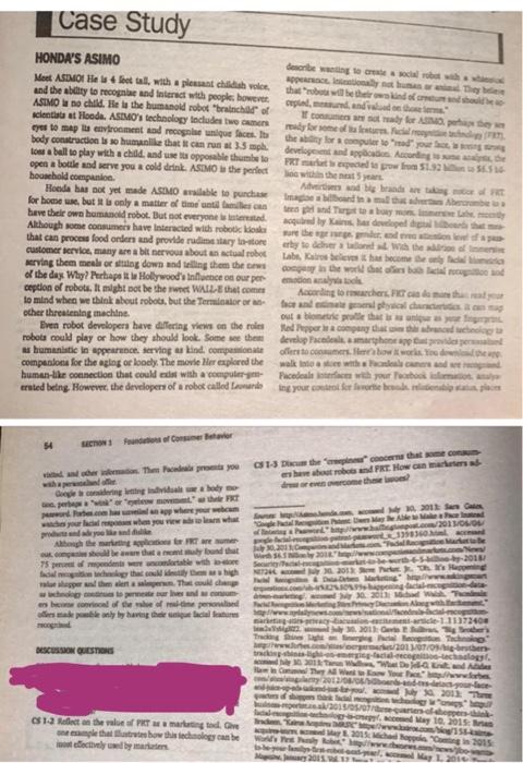 consumer behavior need question 2 and 3 ans Case