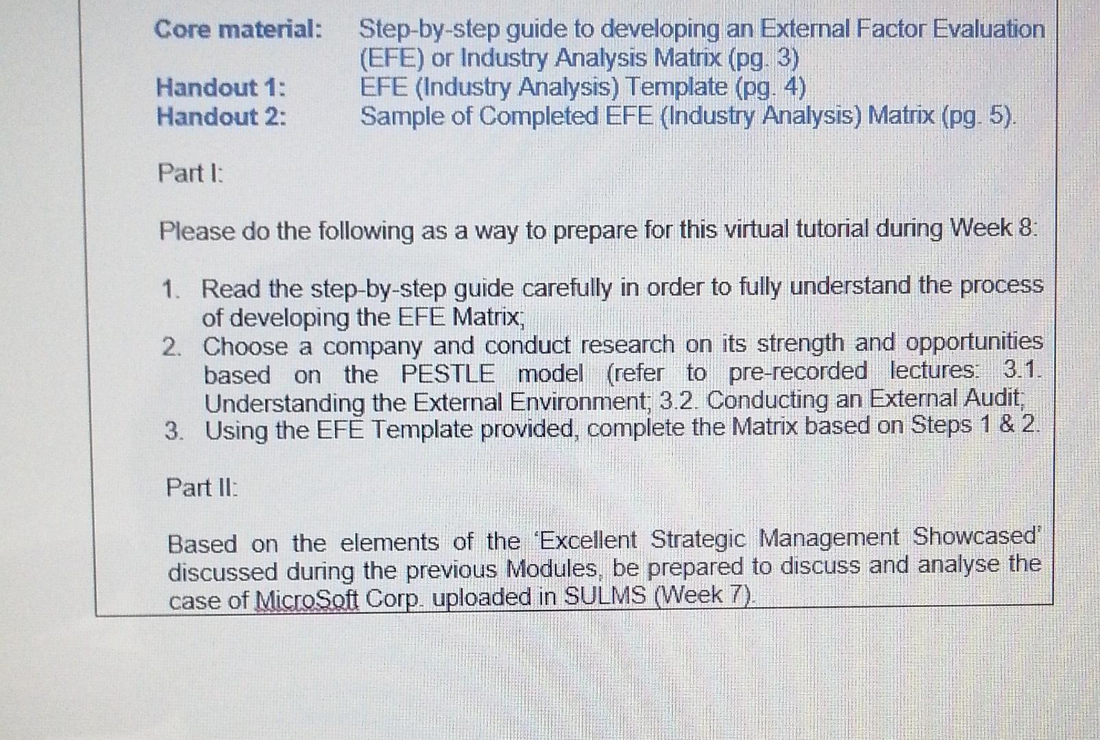 Core material: Step-by-step guide to developing