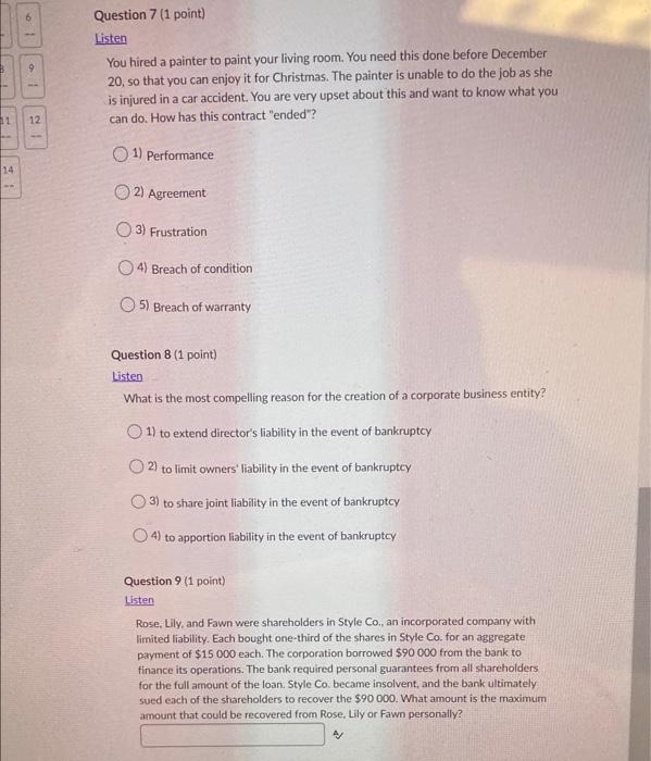 Please answer all 3 as per chegg guidelines 9