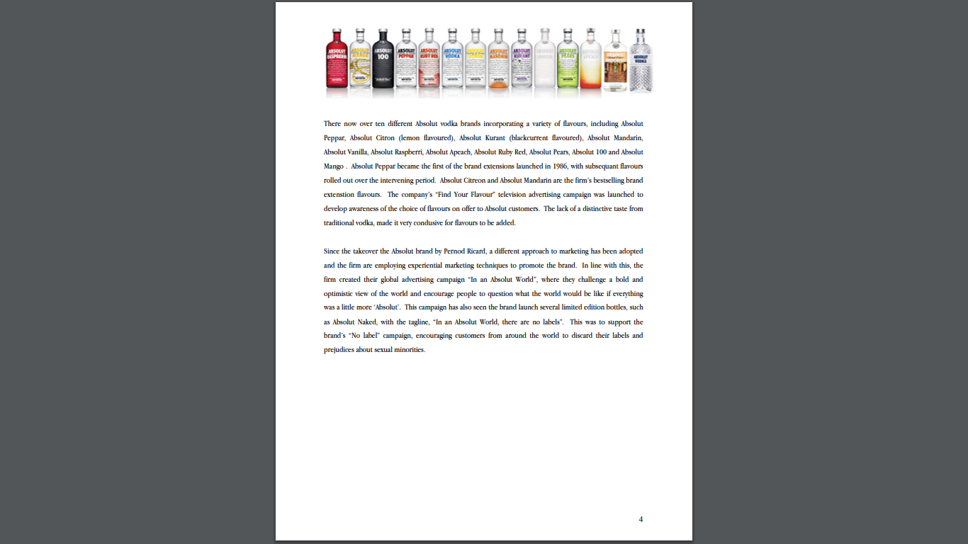 Please read the article below about absolut vodka