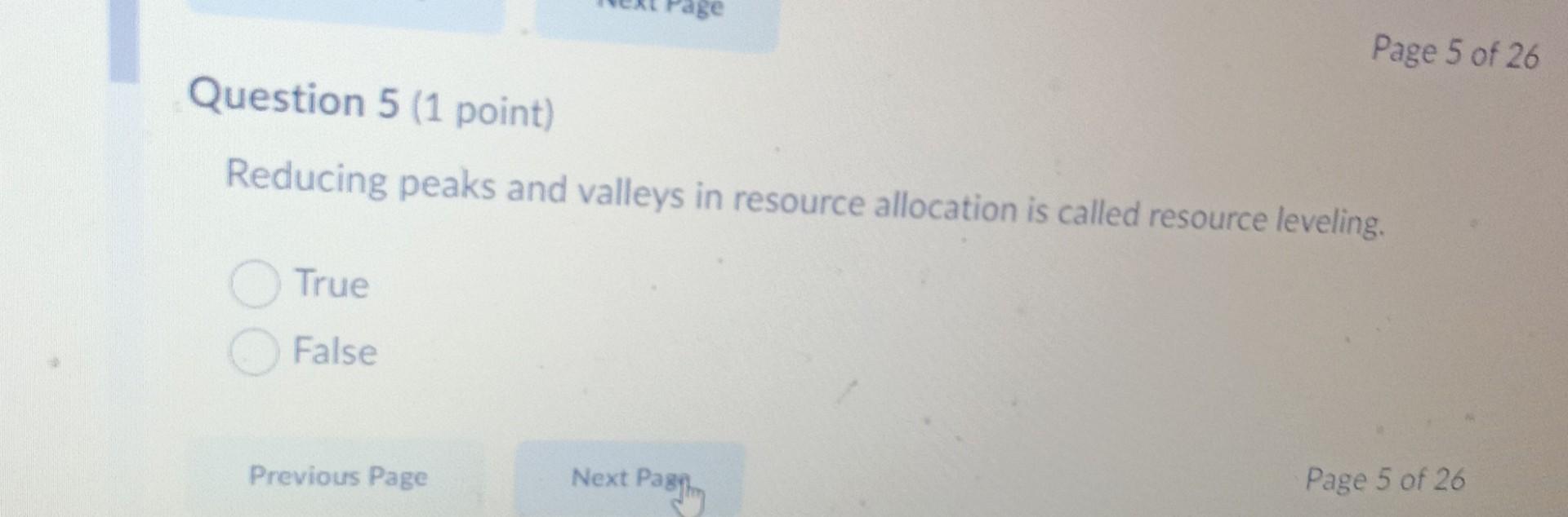 06 Question 3 (1 point) Which description is not
