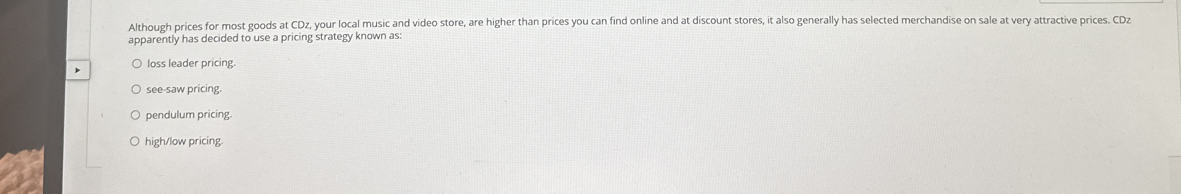 apparently has decided to use a pricing strategy