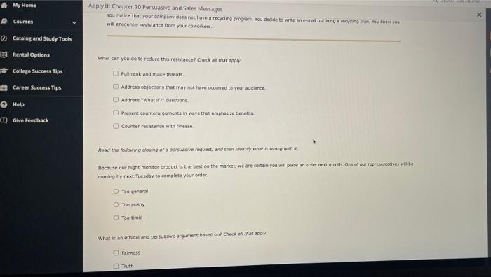 Apply it Chapter 10 Persuasive and Sales Messages