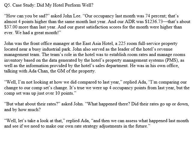 PLEASE SOLVE AS MUCH AS YOU CAN PLEASE Q5. Case