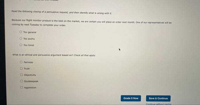 Apply it Chapter 10 Persuasive and Sales Messages